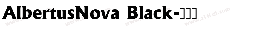 AlbertusNova Black字体转换